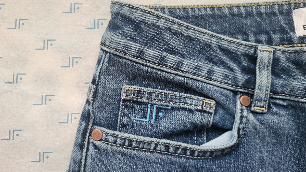 Ocean Blue Straight Leg Jeans