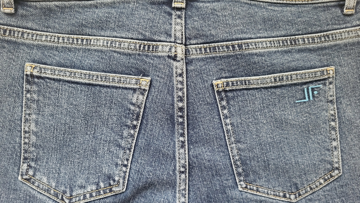 Ocean Blue Straight Leg Jeans